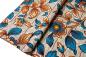 Preview: ROMANTIC BLUE FLOWERS Afrikanischer Wax Print Stoff